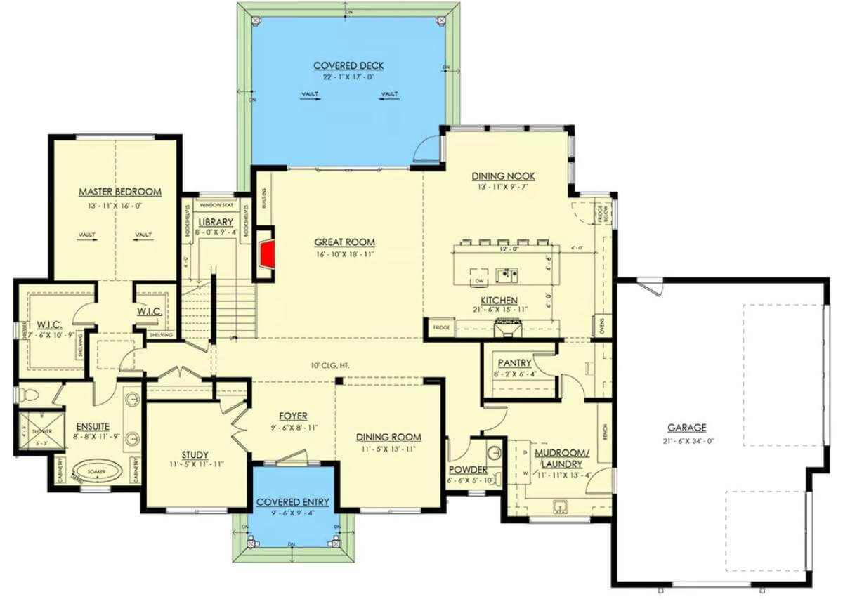 Main Level Floor Plan