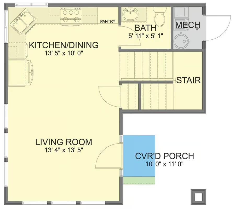 Main Level Floor Plan
