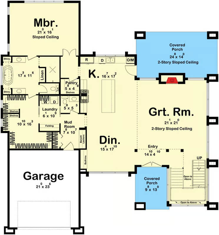 Main Level Floor Plan