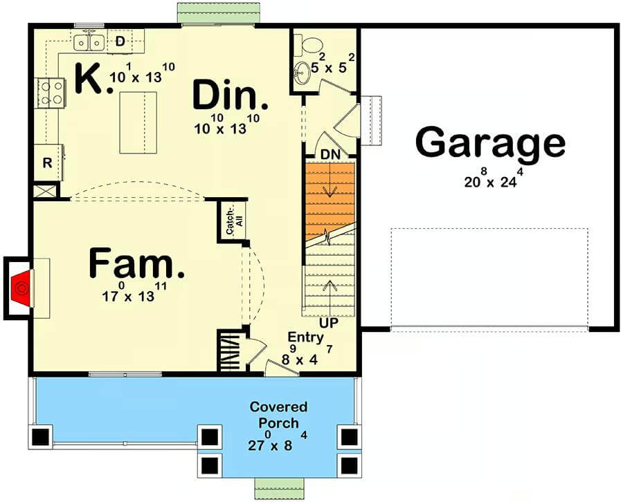Main Level Floor Plan