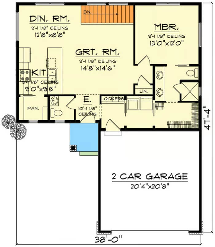 Main Level Floor Plan