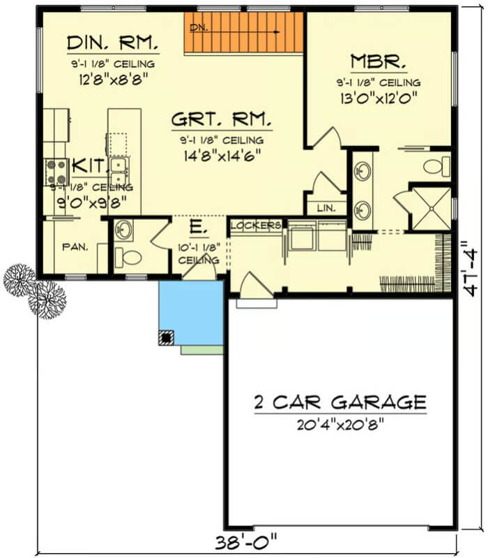Main Level Floor Plan