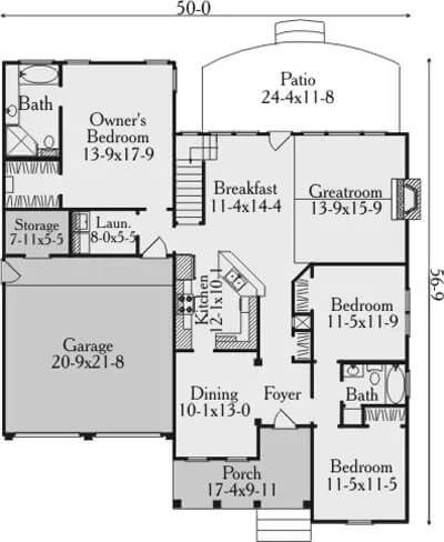 Main Level Floor Plan
