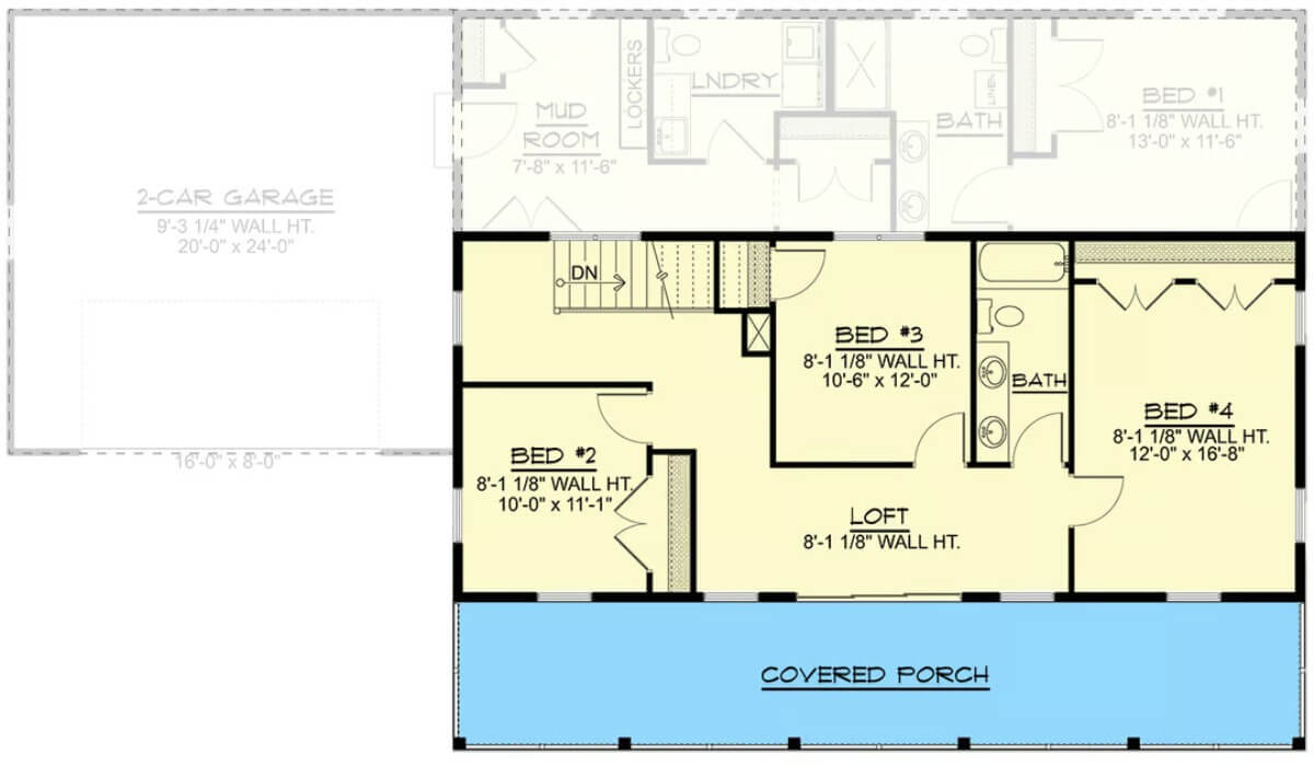 Second Level Floor Plan