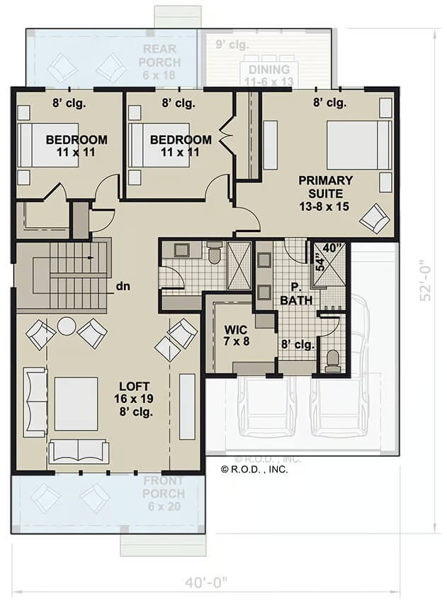 Second Level Floor Plan