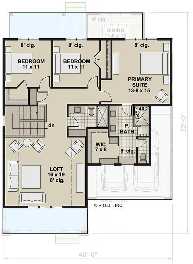 Second Level Floor Plan