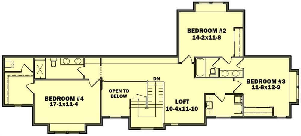 Second Level Floor Plan