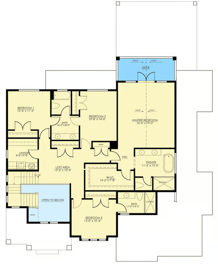 Second Level Floor Plan