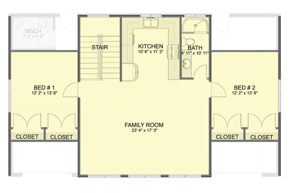 Second Level Floor Plan