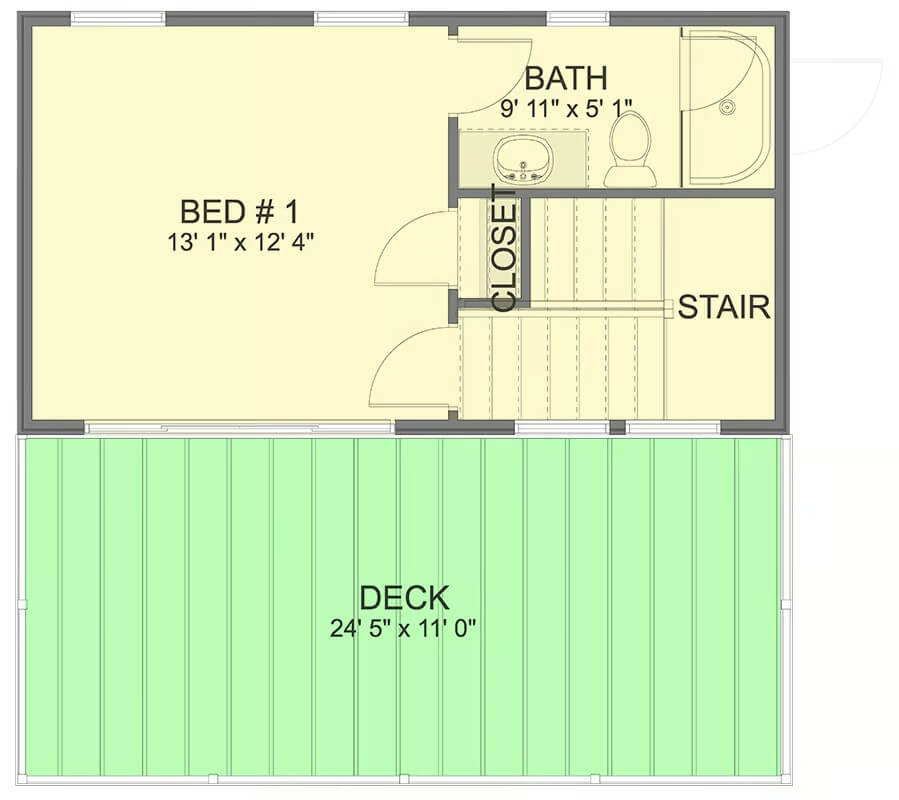 Second Level Floor Plan
