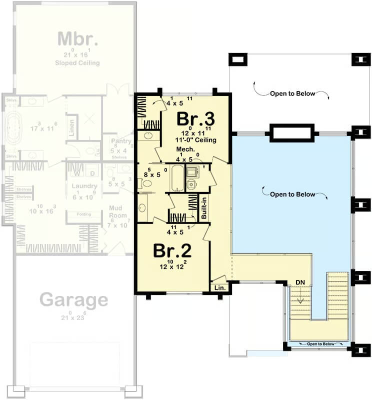 Second Level Floor Plan