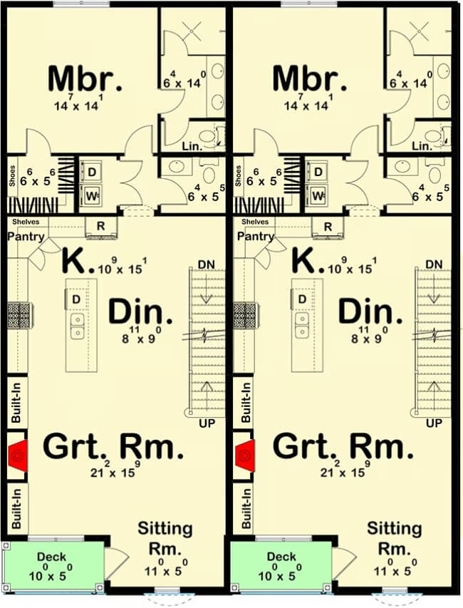 Second Level Floor Plan