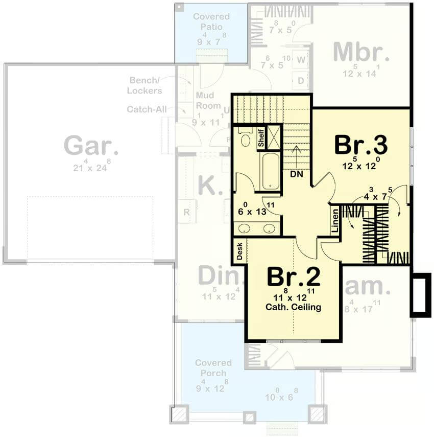 Second Level Floor Plan