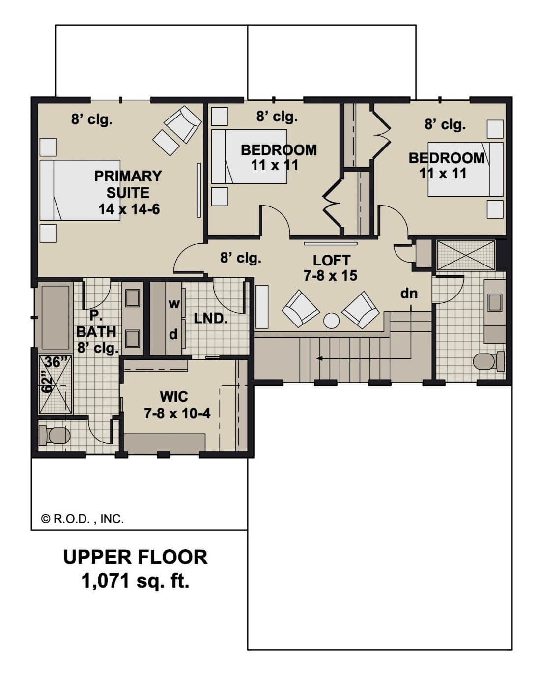 Second Level Floor Plan