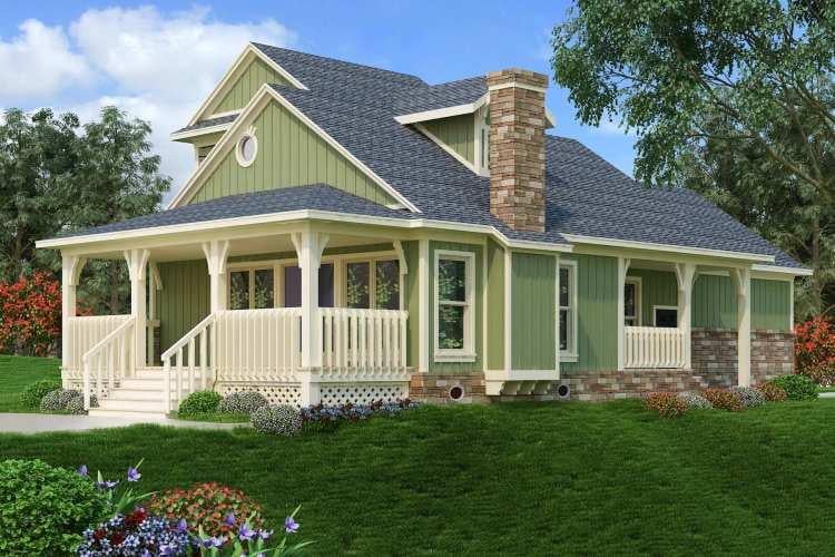 Charming Craftsman Cottage with a Welcoming Wraparound Porch