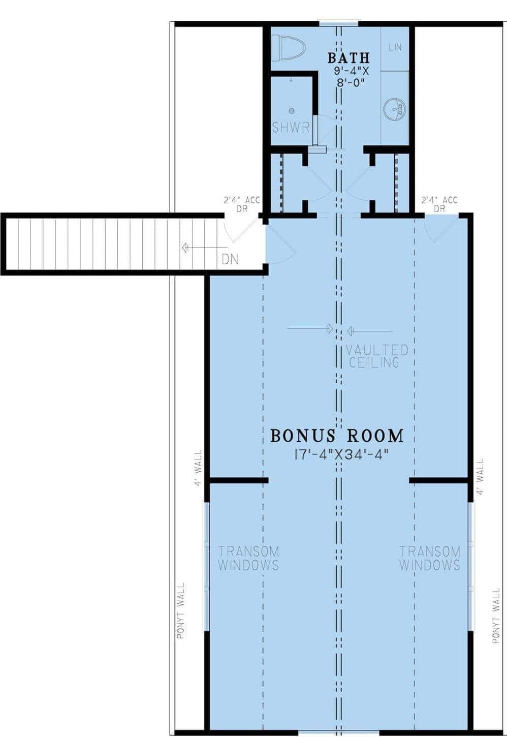 Explore the Versatile Bonus Room with Vaulted Ceiling