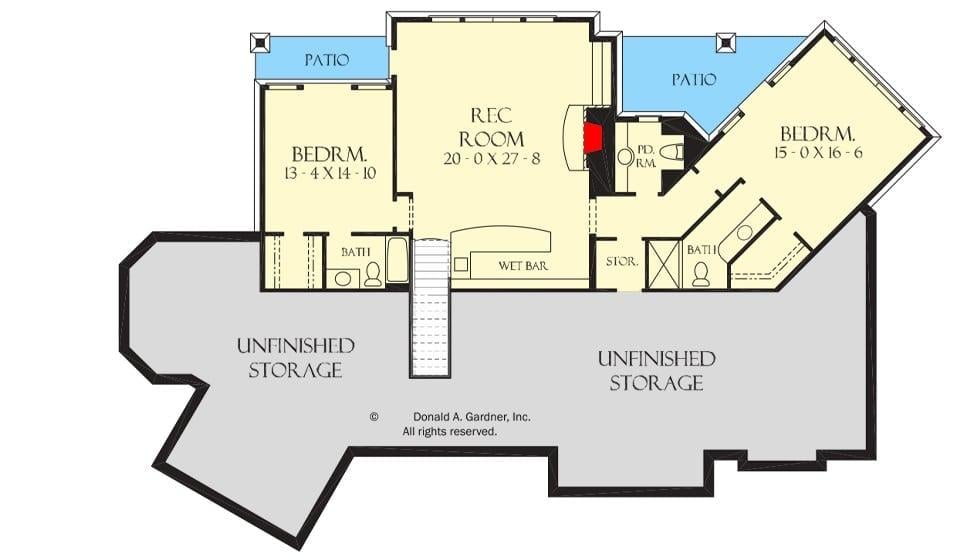 Explore the Versatile Layout of This Basement Floor Plan