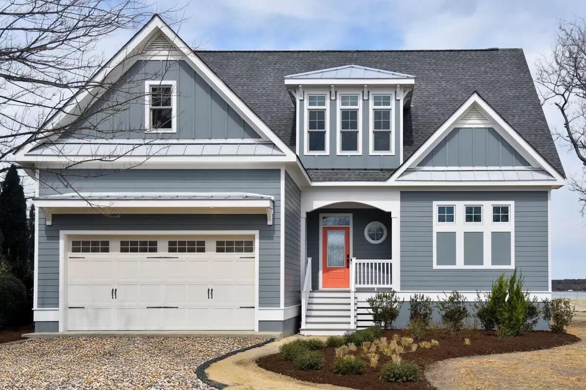 Charming Craftsman Home with a Pop of Color on the Door