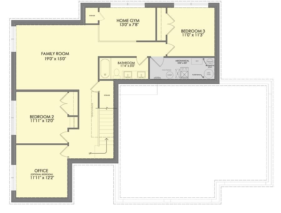 Explore This Lower Level with a Versatile Home Gym