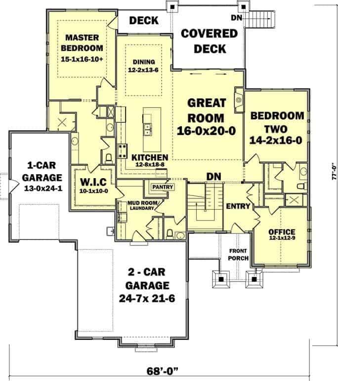 Explore This Spacious Layout with a Great Room and Covered Deck