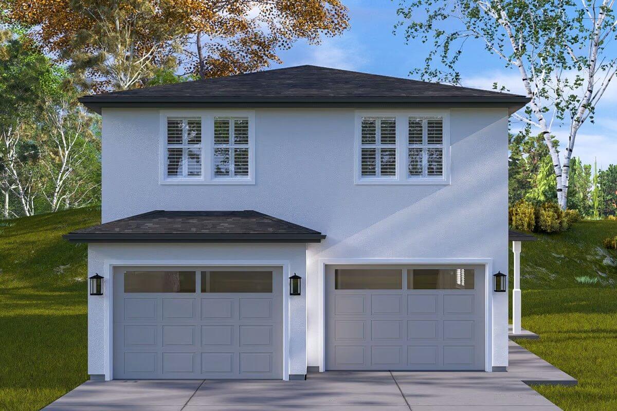 Classic Two-Story Home with Double Garage Doors