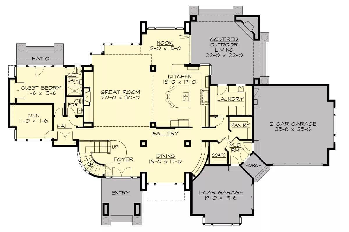 Explore the Expansive Great Room in This Floor Plan