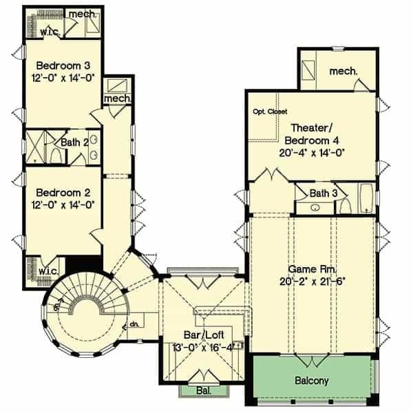 Explore the Versatile Second Floor with a Theater and Game Room