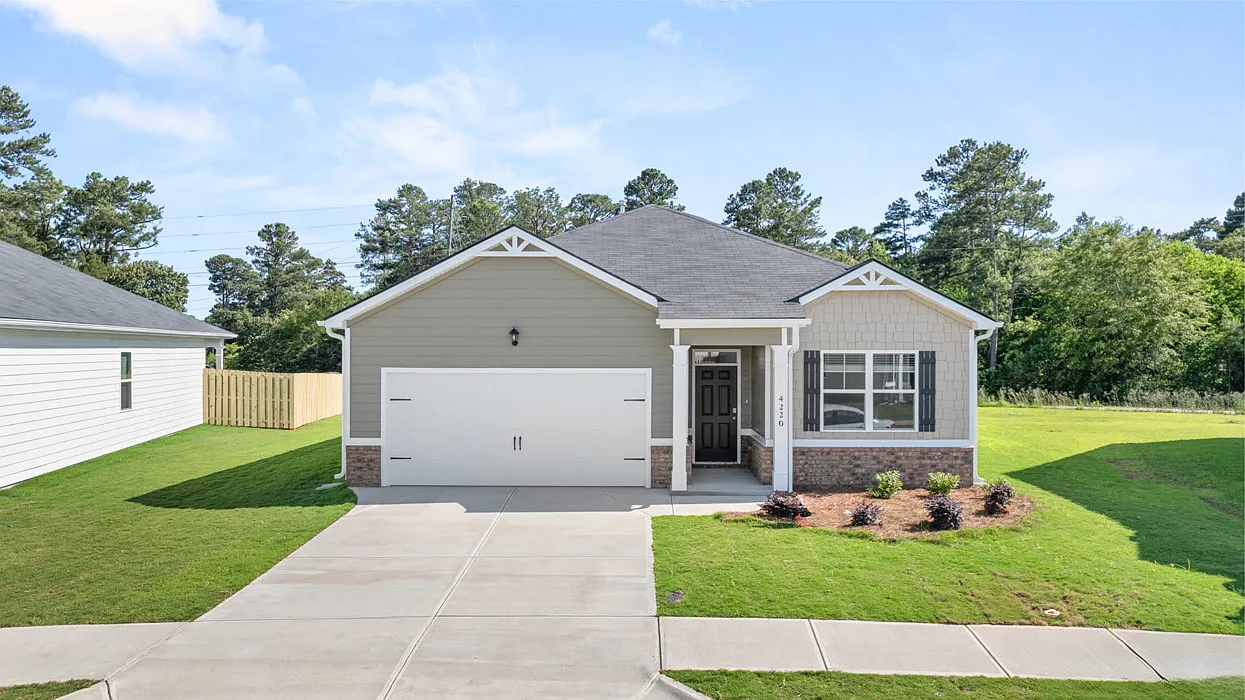 Cottage-Style 3-Bedroom Home with Open-Concept Layout and 2-Car Garage (1,714 Sq. Ft. Floor Plan)