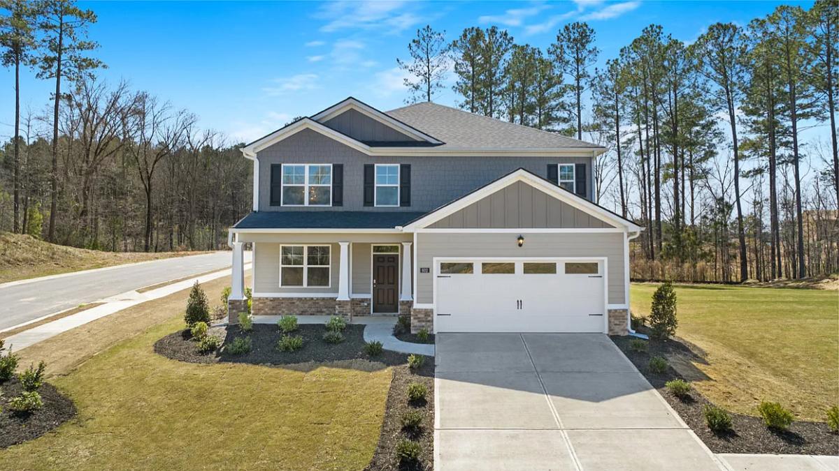 Modern-Farmhouse 5-Bedroom Home with Front Porch and 2-Car Garage (2,721 Sq. Ft. Floor Plan)
