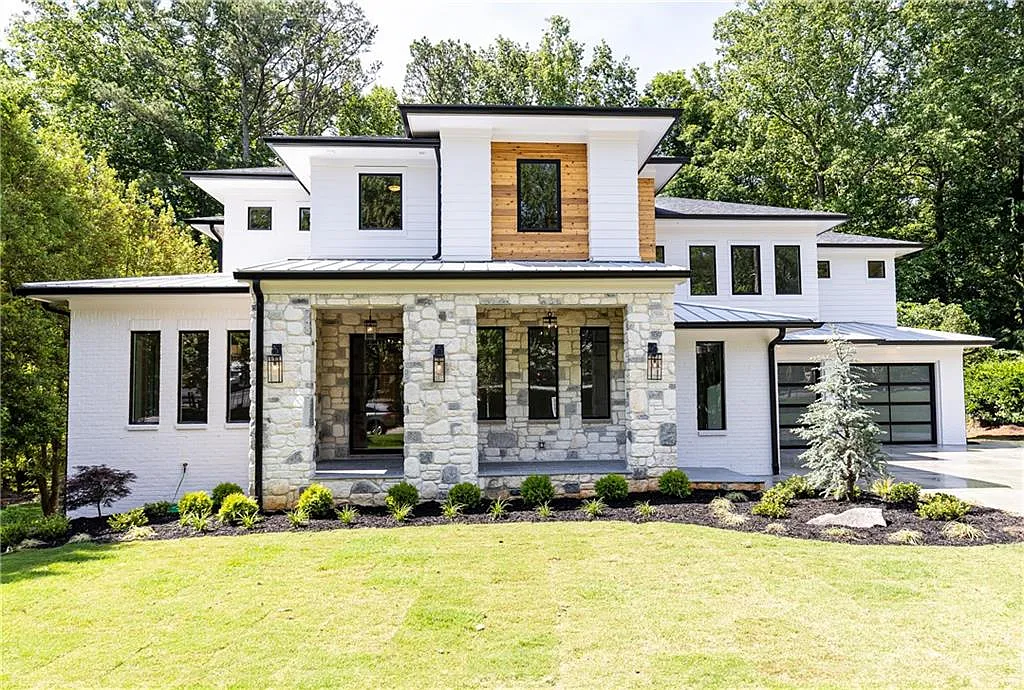 Mid-Century Modern 5-Bedroom Home with Finished Basement and 3-Car Garage (6,184 Sq. Ft. Floor Plan)