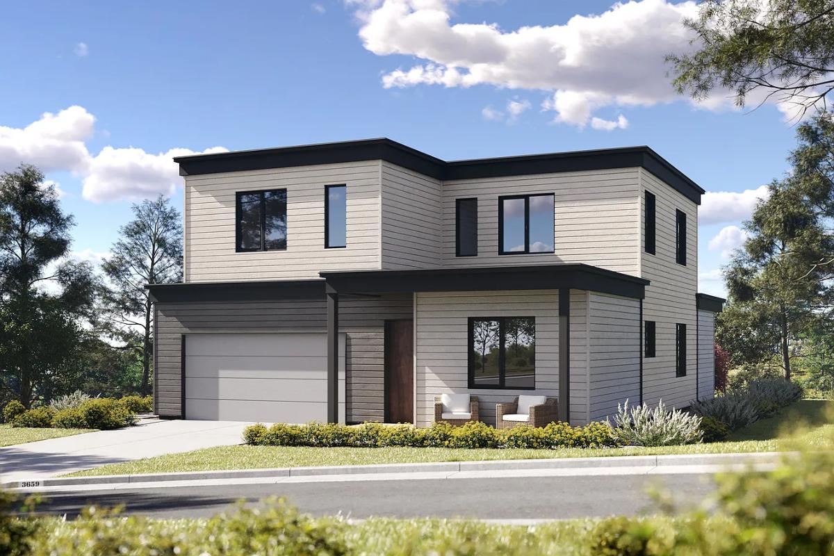 5-Bedroom Contemporary-Style Home with Loft and Front Porch (2,972 Sq. Ft. Floor Plan) 