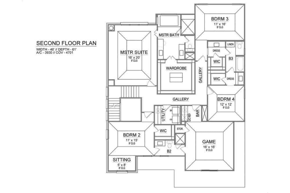 Explore the Master Suite and Game Room in This Spacious Floor Plan