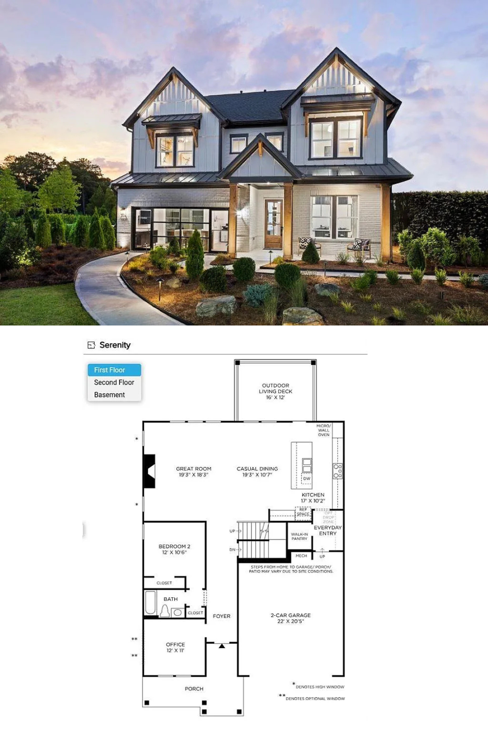 Craftsman-Style 5-Bedroom Home with Loft and Walkout Basement (3,147 Sq. Ft. Floor Plan)
