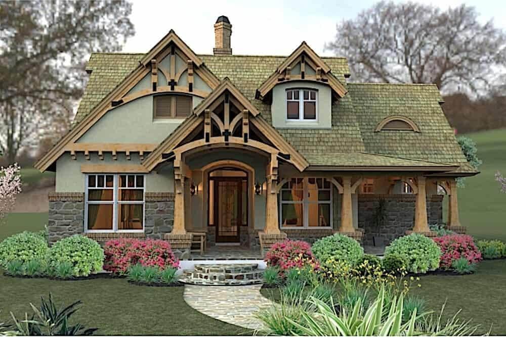 Charming Cottage with Intricate Timber Details