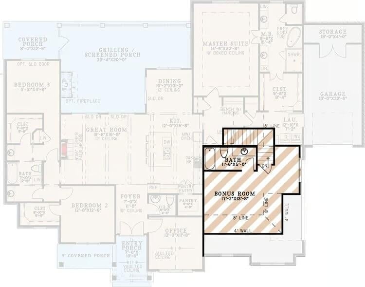 Explore the Versatile Bonus Room in This Thoughtful Layout