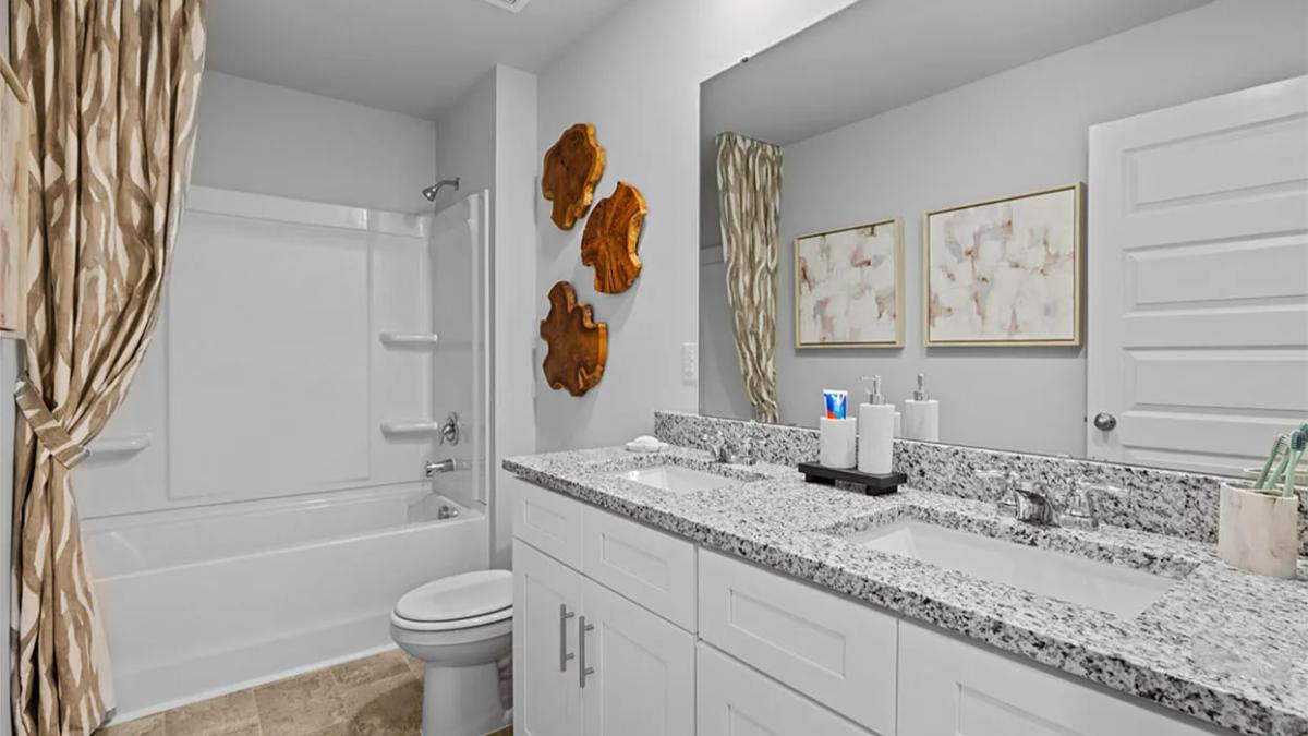 Modern-Farmhouse 5-Bedroom Home with Front Porch and 2-Car Garage (2,721 Sq. Ft. Floor Plan)