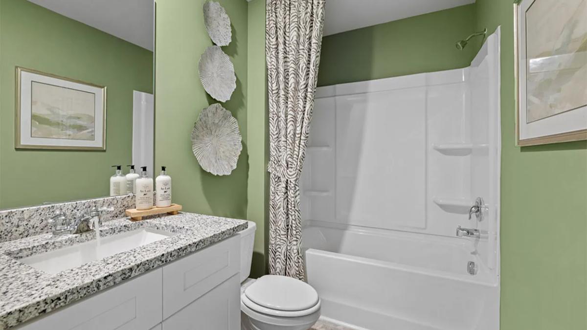 Modern-Farmhouse 5-Bedroom Home with Front Porch and 2-Car Garage (2,721 Sq. Ft. Floor Plan)
