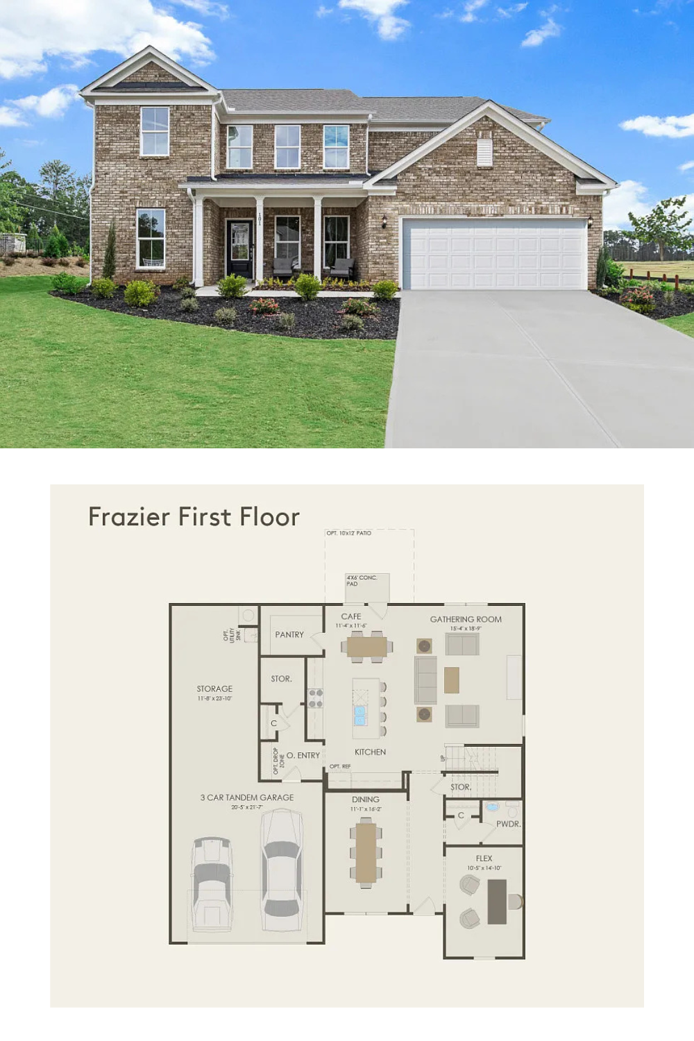 4-Bedroom Traditional-Style Home with Loft and 2-Car Garage (3,657 Sq. Ft. Floor Plan)