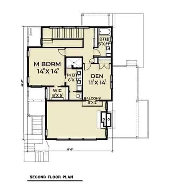 Exploring the Second Floor: Master Bedroom and Cozy Den