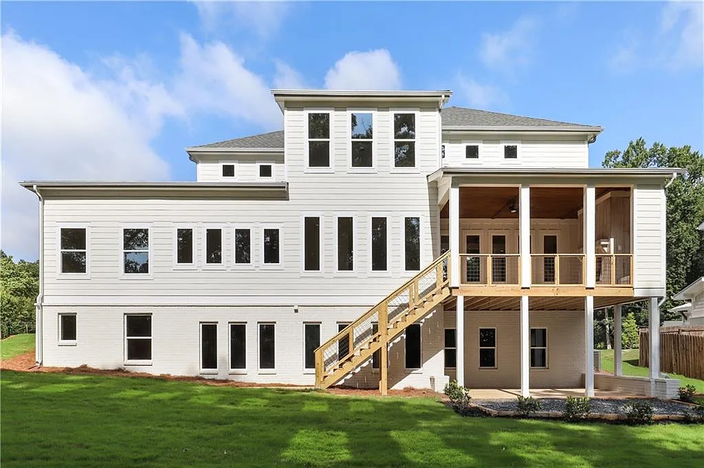 Farmhouse 5-Bedroom Home with Covered Front Porch and 3-Car Garage (4,517 Sq. Ft. Floor Plan)
