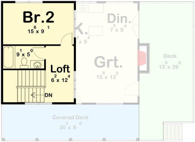 Explore the Versatile Loft Space Adjacent to Bedroom Two