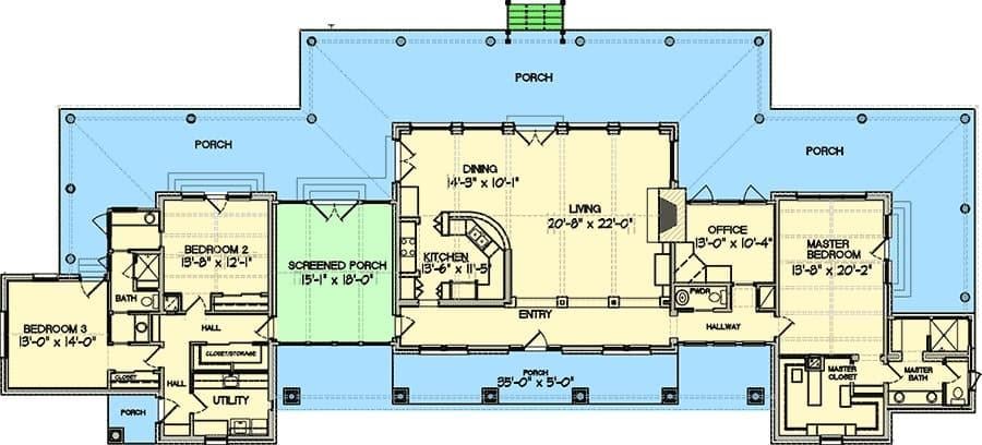 Explore the Flow of This Spacious Floor Plan with Screened Porch