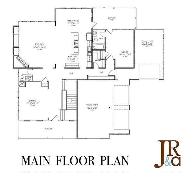 Farmhouse 5-Bedroom Home with Covered Front Porch and 3-Car Garage (4,517 Sq. Ft. Floor Plan)