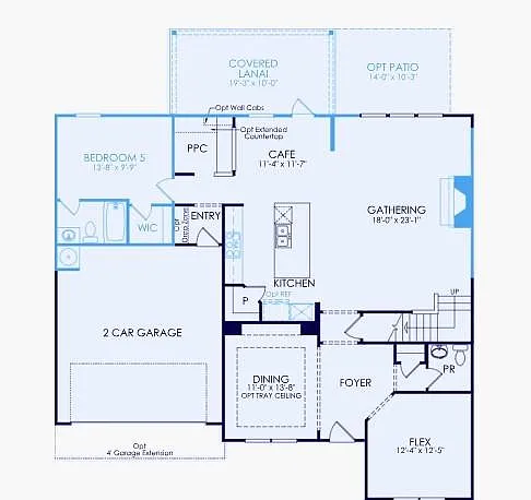 5-Bedroom Craftsman Home with Loft and Open Concept Layout (3,417 Sq. Ft. Floor Plan)