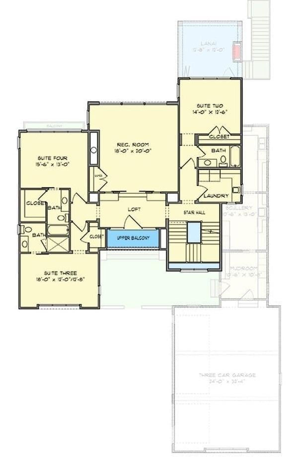 Explore the Spacious Upper Floor with a Versatile Rec Room