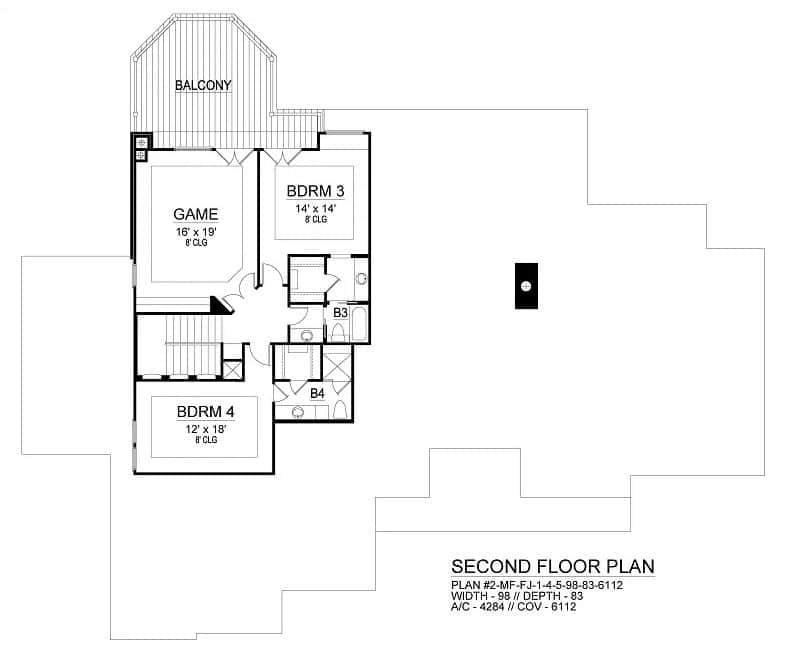 Explore the Versatile Second Floor with Game Room and Balcony