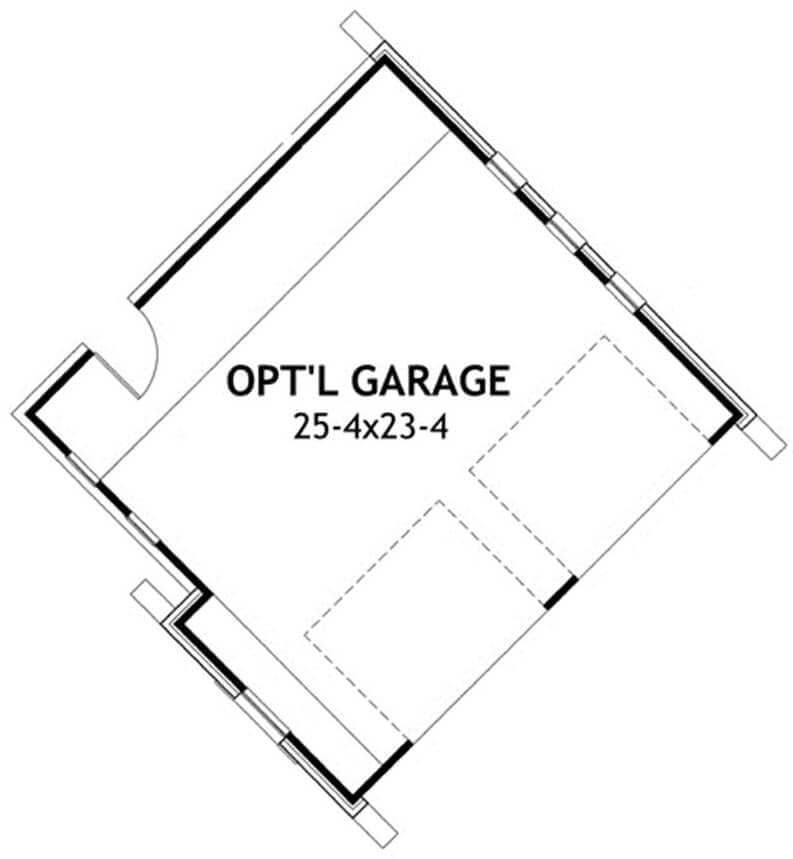 Optional Garage Layout with Ample Space for Two Vehicles