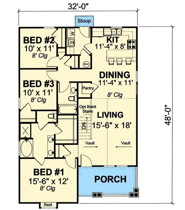 Explore This Efficiently Designed Three-Bedroom Home Layout