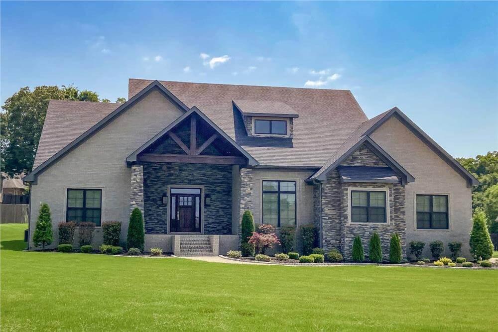 Modern Craftsman Home with Eye-Catching Stone Accents