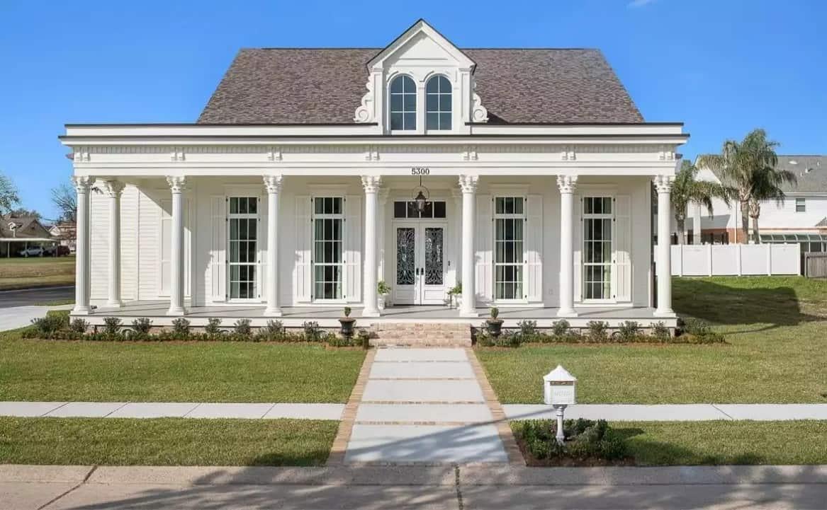 Classic Southern Charm with Elegant Columned Facade